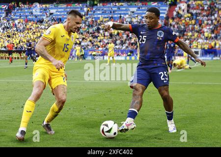 Monaco, Germania. 2 luglio 2024. MUNCHEN, 02-07-2024, Stadium Allianz Arena, Campionato europeo di calcio Euro2024, turno di 16 partita n. 40 tra Romania e Paesi Bassi. Crediti: Pro Shots/Alamy Live News Foto Stock