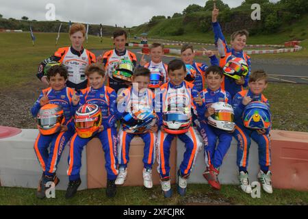 Oliver Bearman durante la sua prima carriera nel Motorsport (2018) Foto Stock