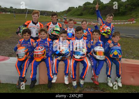 Oliver Bearman durante la sua prima carriera nel Motorsport (2018) Foto Stock