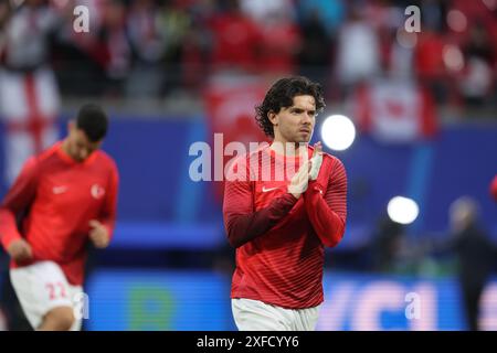 Lipsia, Germania, 2, luglio 2024. Ferdi Kadıoğlu durante la partita tra Austria e Türkiye. UEFA Euro 2024 Germania. Round di 16. Foto Stock