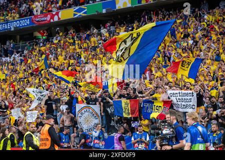 Monaco, Germania. 2 luglio 2024. Durante la partita UEFA EURO Round of 16 2024 tra Romania e Paesi Bassi alla Munich Football Arena di Monaco, Germania, il 2 luglio 2024 (foto di Andrew SURMA/ credito: SIPA USA/Alamy Live News Foto Stock