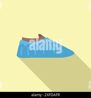 Copriscarpe monouso che protegge da contaminazioni, salute e igiene Illustrazione Vettoriale