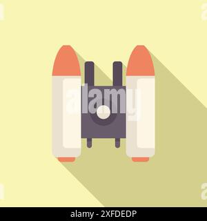 Il cartoni animati vola in aria, perfetto per progetti legati all'innovazione, alla tecnologia e al volo personale Illustrazione Vettoriale