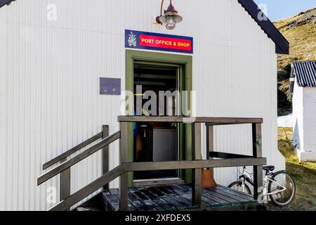 Ufficio postale e negozio, Grytviken, King Edward Cove, Georgia del Sud, martedì 28 novembre 2023. Foto: David Rowland / One-Image.com Foto Stock