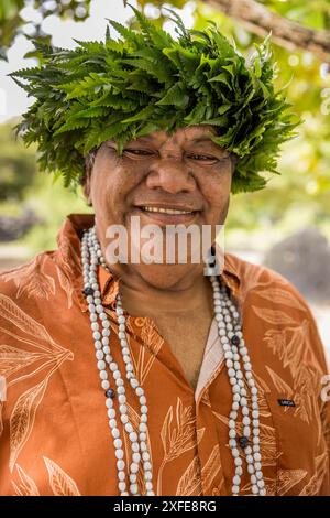 Polinesia francese, Isole della società, Raiatea, Marae de Taputapuatea, sito patrimonio dell'umanità dell'UNESCO al centro delle pratiche religiose tradizionali di Polyn Foto Stock