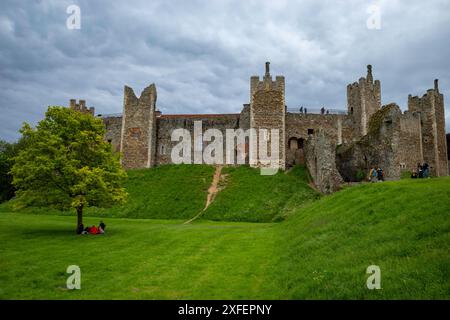 Castello di Framingham, Suffolk, Inghilterra Foto Stock