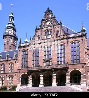 Edificio storico dell'Università di Groninga, Groninga, Paesi Bassi Foto Stock