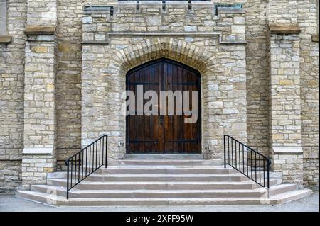 Mariners' Church Exterior Architecture, Detroit, USA Foto Stock