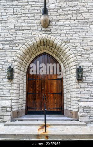 Mariners' Church Exterior Architecture, Detroit, USA Foto Stock