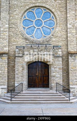 Mariners' Church Exterior Architecture, Detroit, USA Foto Stock