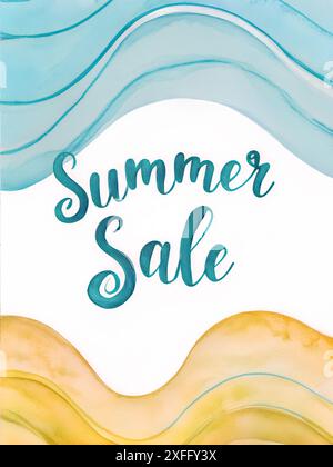 promozione estiva banner pubblicitari Foto Stock