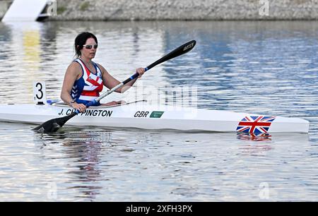 Seghedino. Ungheria. 10 maggio 2024. La Coppa del mondo di canoa 2024 ICF e i Campionati del mondo di Paracanoe. Parco acquatico olimpico di Szeged. Jeanette Chippington (GBR) durante i Campionati del mondo Paracanoe/Canoe Sprint World Cup a Szeged, Ungheria. Foto Stock