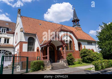 Tenuta di Brandenbusch, tenuta di Krupp, tenuta dei lavoratori, sopra Villa Hügel, nel distretto di Essen-Bredeney, Essen, NRW, Germania, Foto Stock