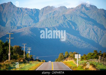 New Zealand State Highway 6 (Haast Pass) Foto Stock