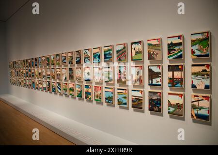 Una vista degli oggetti esposti al Brooklyn Museum di New York City Foto Stock