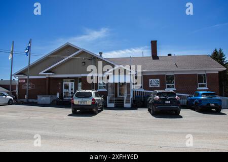 Uffici municipali in rue St. Charles a Saint-Louis-du-ha! Quebec, Canada Foto Stock