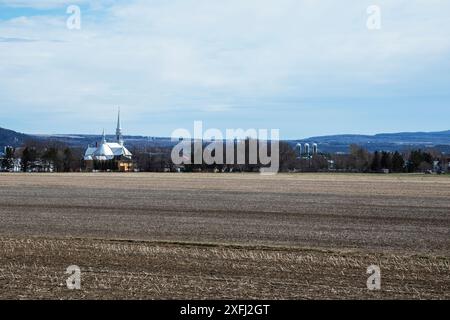 Fattoria la Ferme Gilles Landry su QC 132 a Rivière-Ouelle, Quebec, Canada Foto Stock