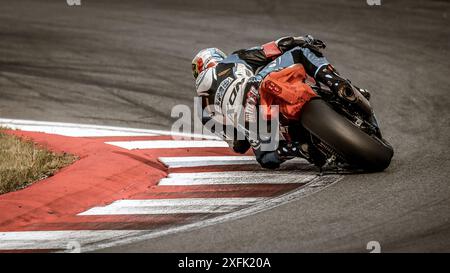 Oschersleben, Germania, 9 giugno 2019: Gare di superbike competono al FIM Endurance World Championship nella stagione 2019 Foto Stock