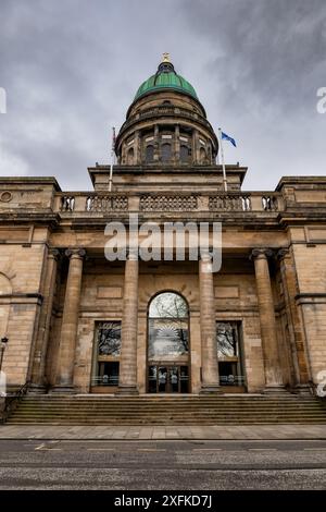 West Register House edificio del National Records of Scotland in Charlotte Square a Edimburgo, Scozia, Regno Unito. Ex chiesa di San Giorgio Foto Stock