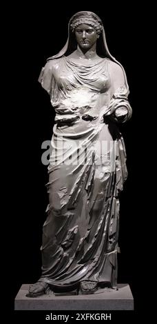 Statua di Agrippina il giovane come Orante. Roma, Italia Foto Stock