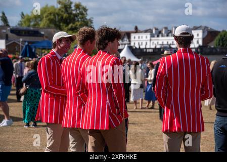 Henley Royal Regatta, Henley-on-Thames, Oxfordshire, Regno Unito, 4 luglio 2024. Un equipaggio dell'Avon Rowing Club, nuova Zelanda. Crediti: Martin Anderson/Alamy Live News Foto Stock