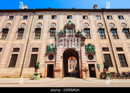 Munich Residence o Munchen Residenz è l'ex palazzo reale di Monaco, in Germania Foto Stock