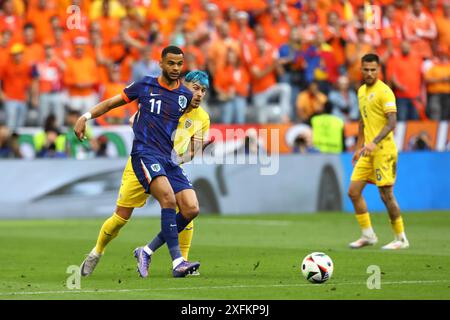 Monaco, Germania. 2 luglio 2024. UEFA Euro 2024 Round of 16 tra ROMANIA e PAESI BASSI all'Allianz Arena di Monaco, Germania crediti: Mickael Chavet/Alamy Live News Foto Stock