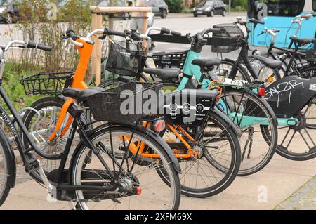 Copenhagen/Danimarca/04 luglio 2024/Bikes si trova nella capitale. Foto. Francis Joseph Dean/Dean Pictures non per uso commerciale Foto Stock