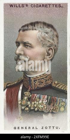 Ritratto del generale Zottu. Le sigarette di Wills. Serie "Allied Army Leaders". Foto Stock