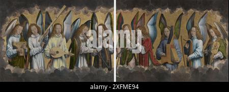 Gli Angeli musicali. Museo: Royal Museum of fine Arts, Anversa. Autore: HANS MEMLING. Foto Stock