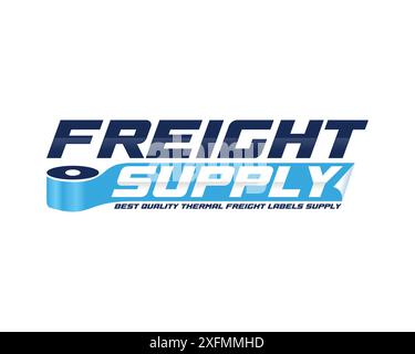 logo vettore rotolo di carta termica Illustrazione Vettoriale