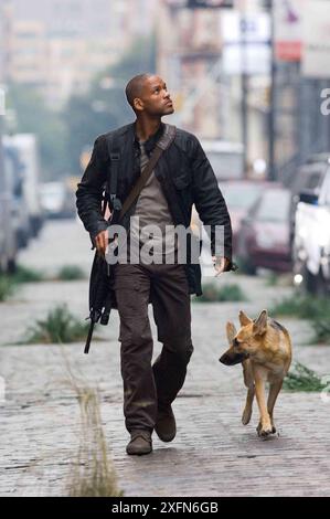 I Am Legend film Will Smith & Dog Foto Stock