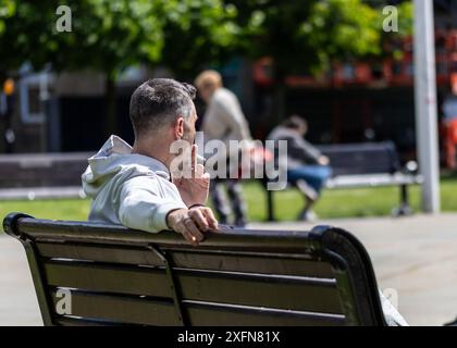 Scene di strada intorno a Newcastle upon Tyne Foto Stock