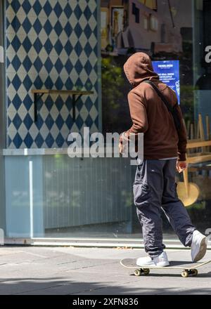 Scene di strada intorno a Newcastle upon Tyne Foto Stock
