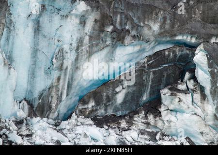 Athabasca Glacier, Athabasca Glacier Provincial Park, British Columbia, Canada, luglio 2010. Foto Stock