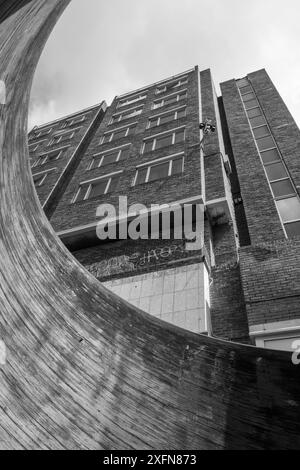 Scene di strada intorno a Newcastle upon Tyne Foto Stock