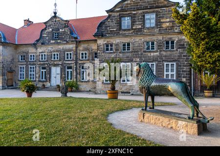 Bilder aus dem Schloßpark Blankenburg Foto Stock