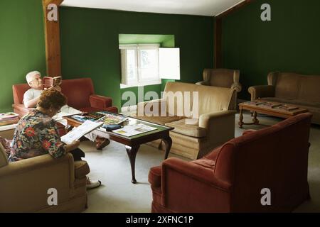 Sala lettura, spa, Lierganes, Cantabria, Spagna Foto Stock