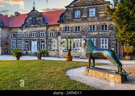 Bilder aus dem Schloßpark Blankenburg Foto Stock