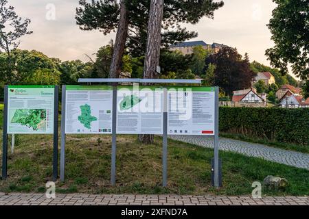 Bilder aus dem Schloßpark Blankenburg Foto Stock