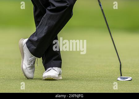 St Albans, Regno Unito. 3 luglio 2024. Gioca durante l'Aramco Team Series Golf Tournament al Centurian Club, St Albans, Regno Unito, il 3 luglio 2024. Foto di Phil Hutchinson. Solo per uso editoriale, licenza richiesta per uso commerciale. Non utilizzare in scommesse, giochi o pubblicazioni di singoli club/campionato/giocatori. Crediti: UK Sports Pics Ltd/Alamy Live News Foto Stock