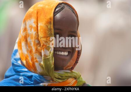 Tribù Ouled Rachid, villaggio Kashkasha vicino al parco nazionale di Zakouma, Ciad, 2010. Foto Stock
