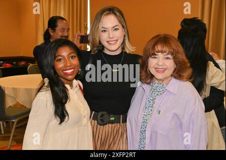 Glendale CA USA - 4 maggio 2024: Tabyana Ali, Annika Noelle, Patrika Darbo partecipa alla raccolta fondi di Daytime Unites adatta per ALS One. Foto Stock