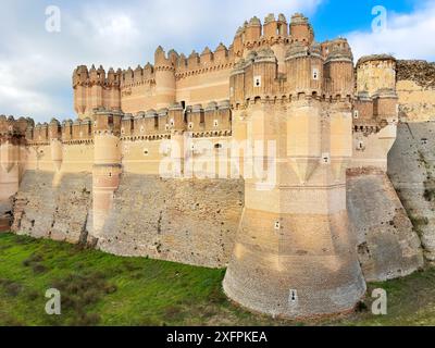 Famoso castello di la Mota a Medina del campo, Valladolid, Spagna. Fotografia di alta qualità Foto Stock