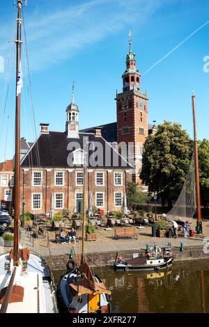 Alte Waage, Municipio, città vecchia, Museum Harbour, Leer, Frisia Orientale, Germania Foto Stock