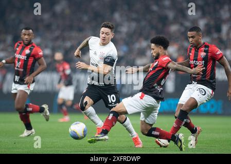 San Paolo, San Paolo, Brasile. 4 luglio 2024. San Paolo (SP), 07/04/2024 - BRAZILEIRO/CORINTHIANS, San Paolo-SP. (Credit Image: © Ronaldo Barreto/TheNEWS2 via ZUMA Press Wire) SOLO PER USO EDITORIALE! Non per USO commerciale! Foto Stock