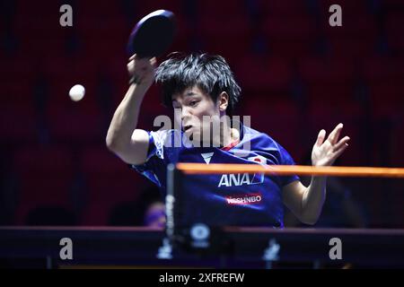 Bangkok, Thailandia. 4 luglio 2024. Yuta Tanaka (JPN) Ping-pong: WTT Star Contender Bangkok 2024 Men's Singles 1° round match all'Huamark Indoor Stadium di Bangkok, Thailandia. Crediti: Itaru Chiba/AFLO/Alamy Live News Foto Stock