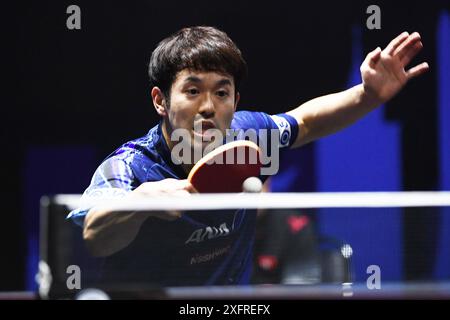 Bangkok, Thailandia. 4 luglio 2024. Mizuki Oikawa (JPN) Ping-pong: WTT Star Contender Bangkok 2024 Men's Singles 1st round Match allo Huamark Indoor Stadium di Bangkok, Thailandia. Crediti: Itaru Chiba/AFLO/Alamy Live News Foto Stock