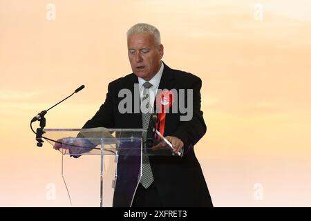 Blyth, Regno Unito - deputato laburista appena eletto per Blyth e Ashington Ian Lavery credito: Jill ODonnell/Alamy Live News Foto Stock