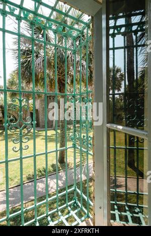 All'interno di Atalaya, sede dell'ispanico americano Archer M. Huntington e della scultrice Anna Huntington, Murrells Inlet, South Carolina, USA Foto Stock